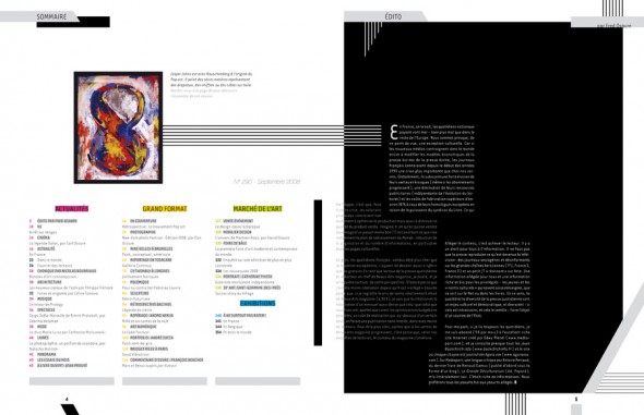 Beaux Arts Magazine spread