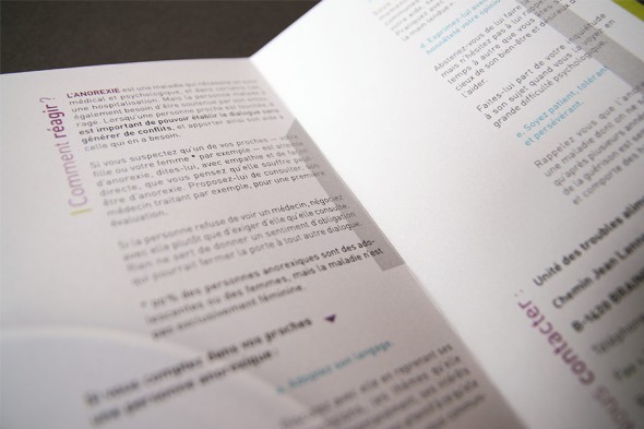 Anorexia Awareness Campaign leaflet
