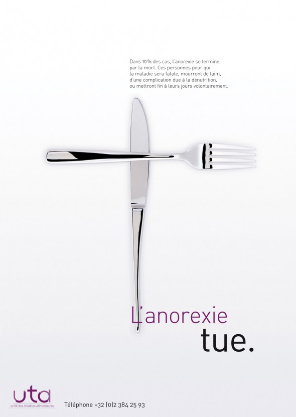 Anorexia Awareness Campaign poster